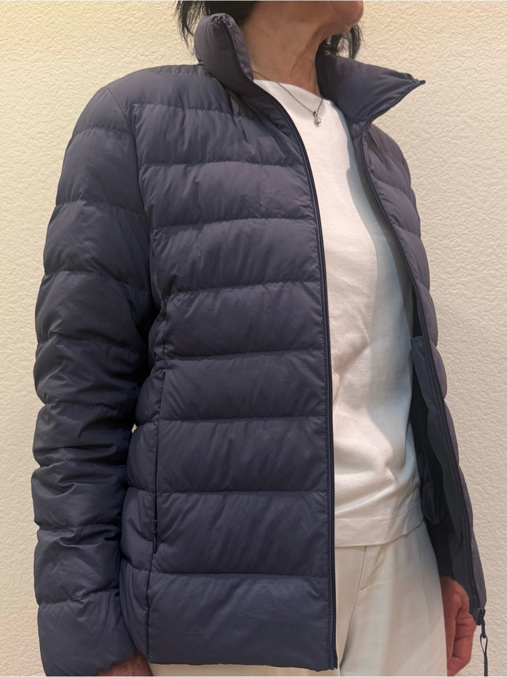 Uniqlo Ultralight Down Jacket in dusty blue color (Japan size M)